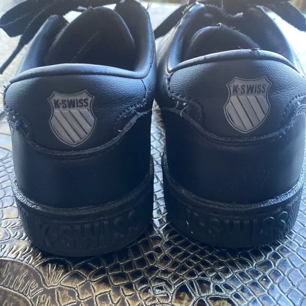 K-Swiss Black Shoes classic kids size 13 unisex